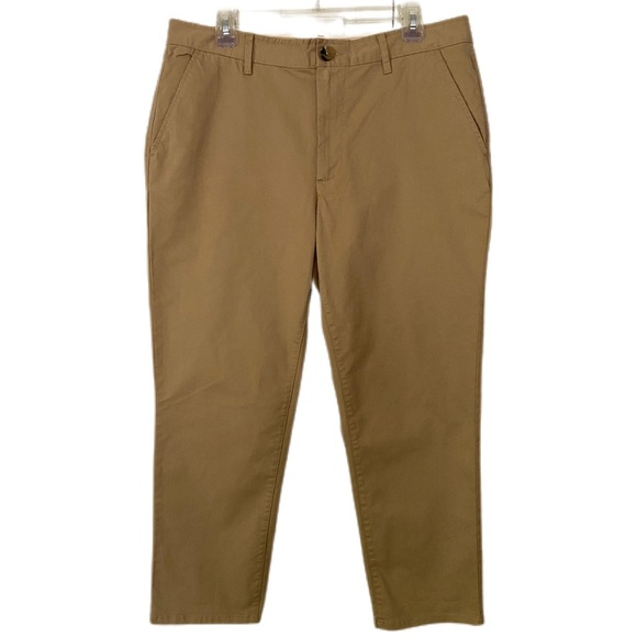 Free Assembly Preppy Academia Chinos Straight Leg Neutral Smart Casual Size 12 - Picture 1 of 12